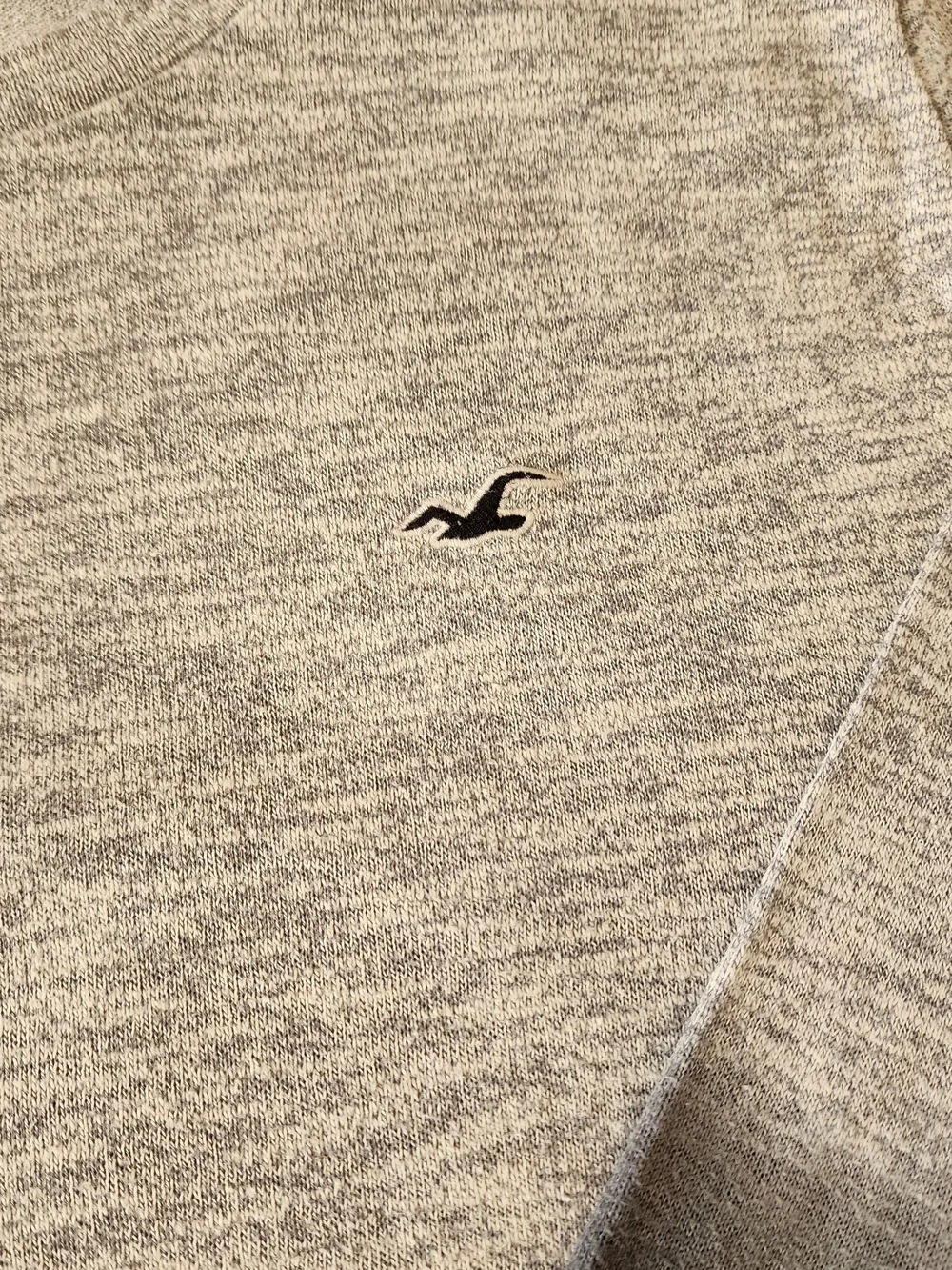 Hollister Men's Gradient Crewneck Sweater - Light Gray to Dark Gray